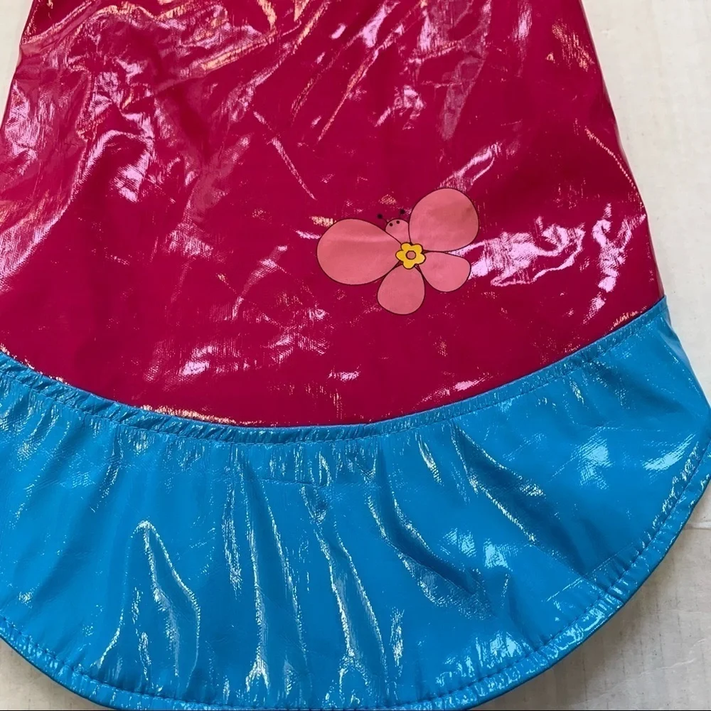 PINK Blue Reversible Dog Raincoat